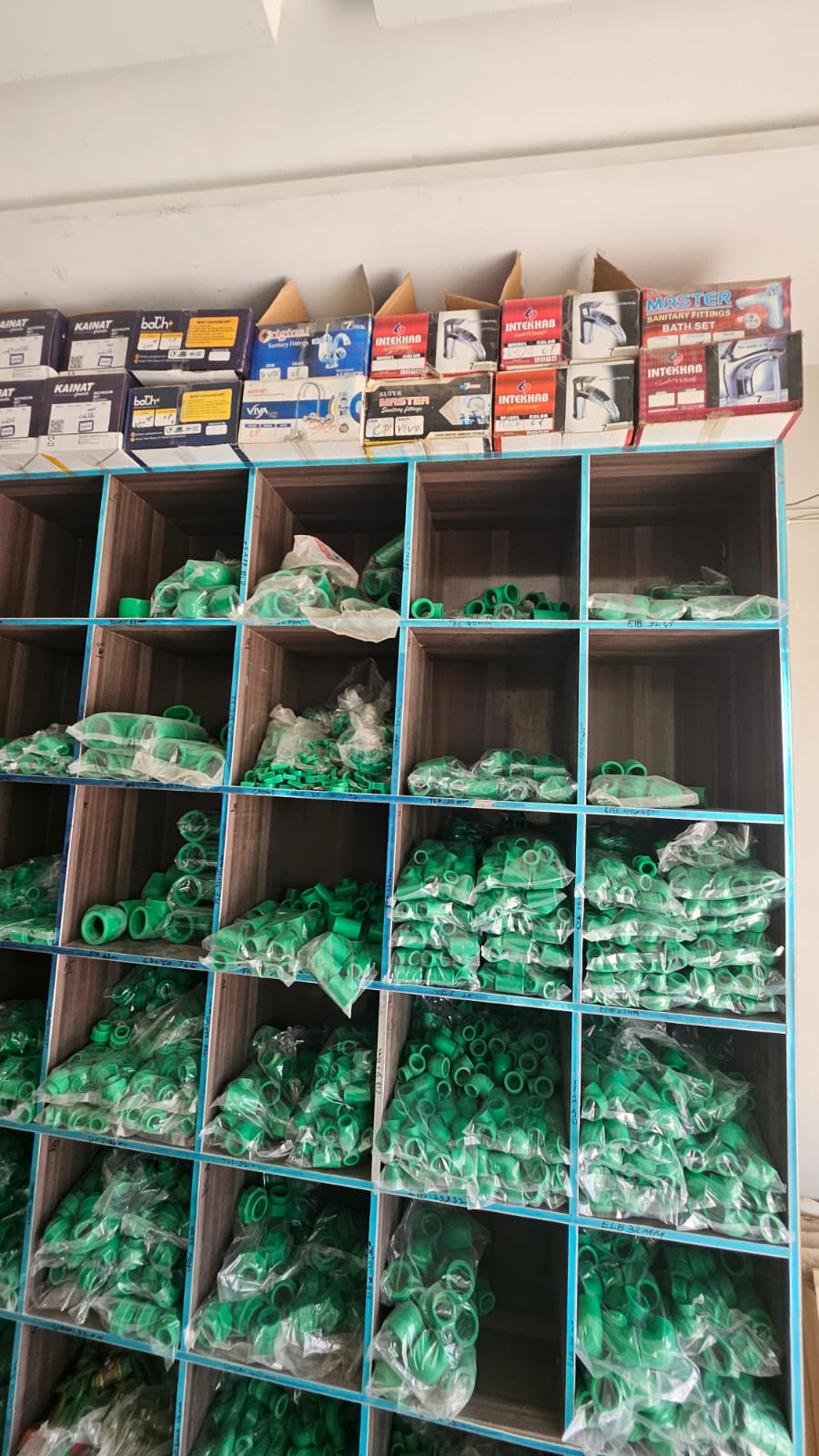 Green PPRC fittings in stock